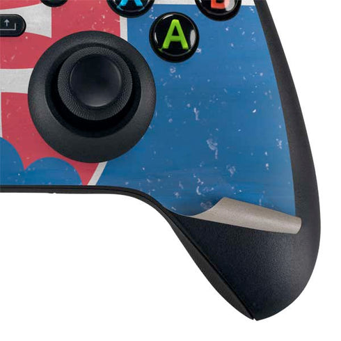 Slovakia Flag Distressed Xbox Series X Controller Skin